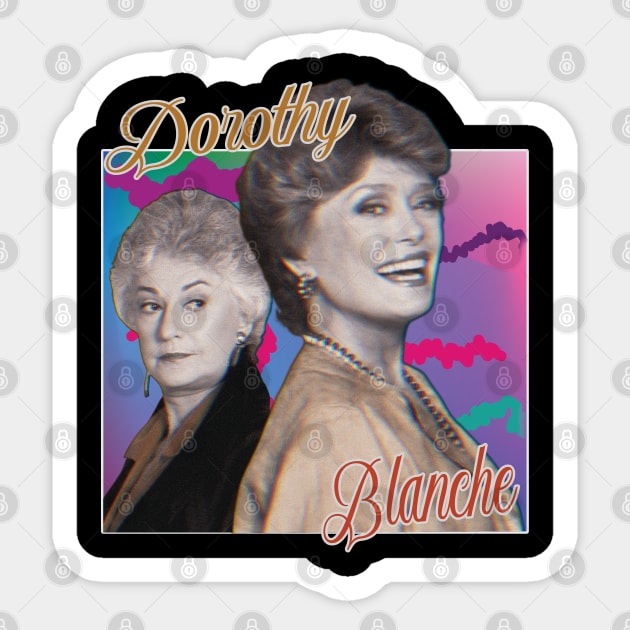 Dorothy & Blanche ∆ Graphic Design 80s Style Sticker by Trendsdk